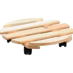 Mobilna podstawka pod donicę, drewno sosnowe, 100 kg