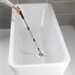 Mop PROFI do mycia łazienki, podłóg i kafli + dwie myjki