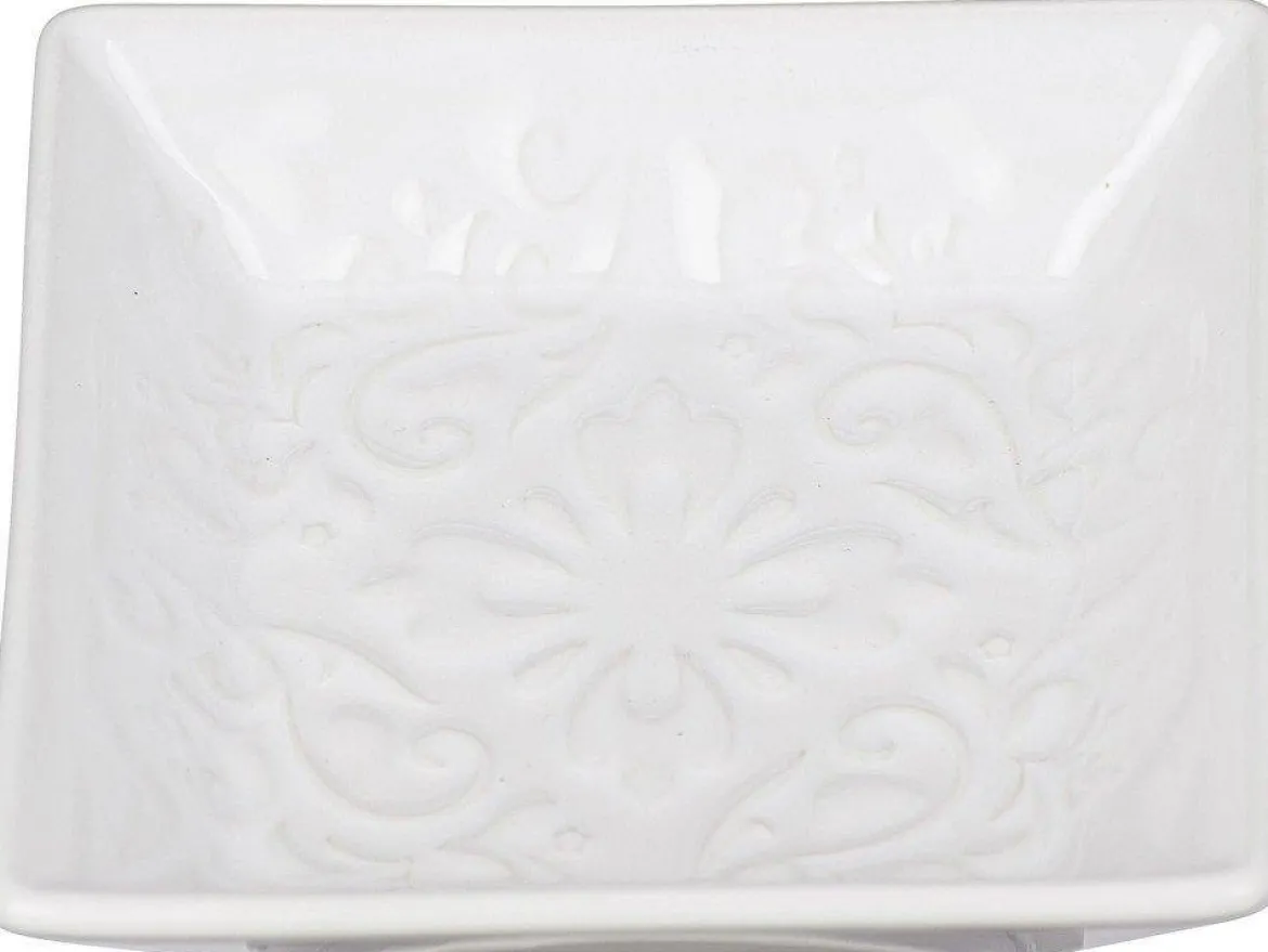 Mydelniczka z wzorami w stylu rustykalnym, ceramiczna podstawka łazienkowa - WENKO