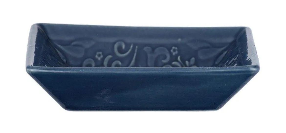 Mydelniczka z wzorami w stylu rustykalnym, ceramiczna podstawka łazienkowa - WENKO