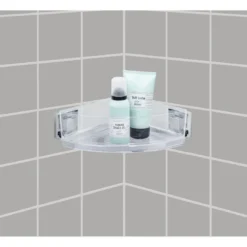 Narożna półka łazienkowa QUADRO,Vacuum-Loc pod prysznic, WENKO