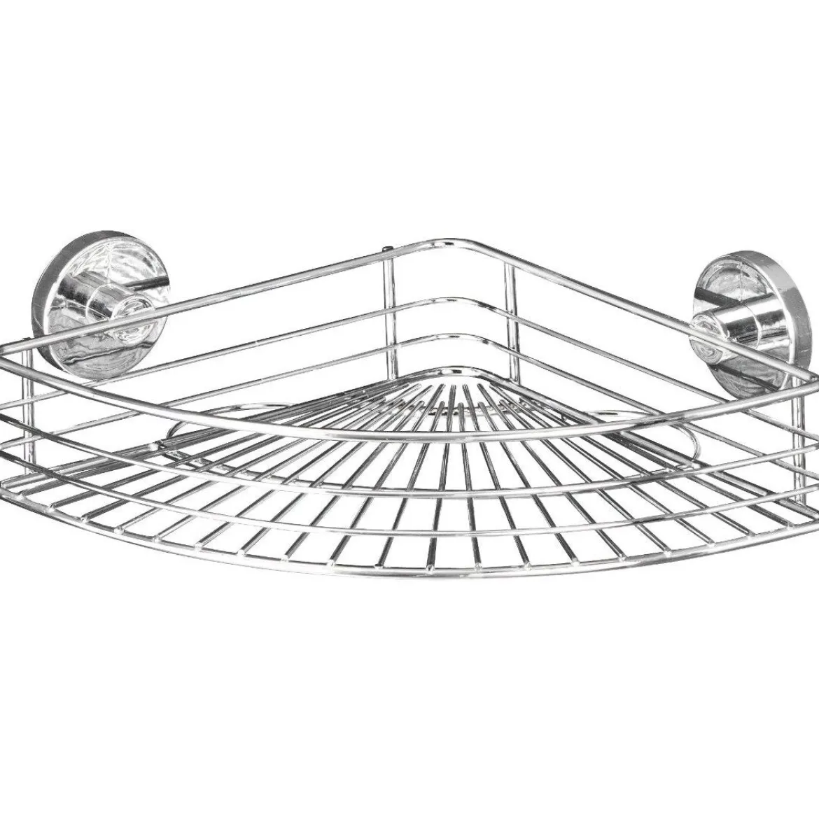 Narożna półka pod prysznic BARI Vacuum-Loc, metalowa, WENKO