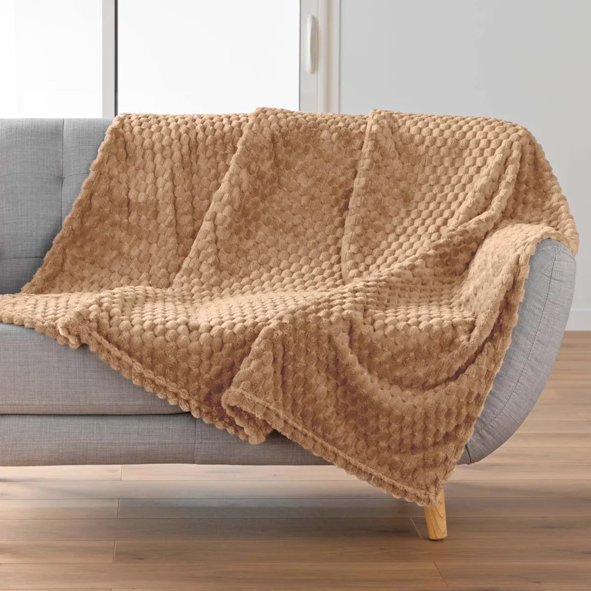 Narzuta flanelowa 125 x 150 cm FROSTY