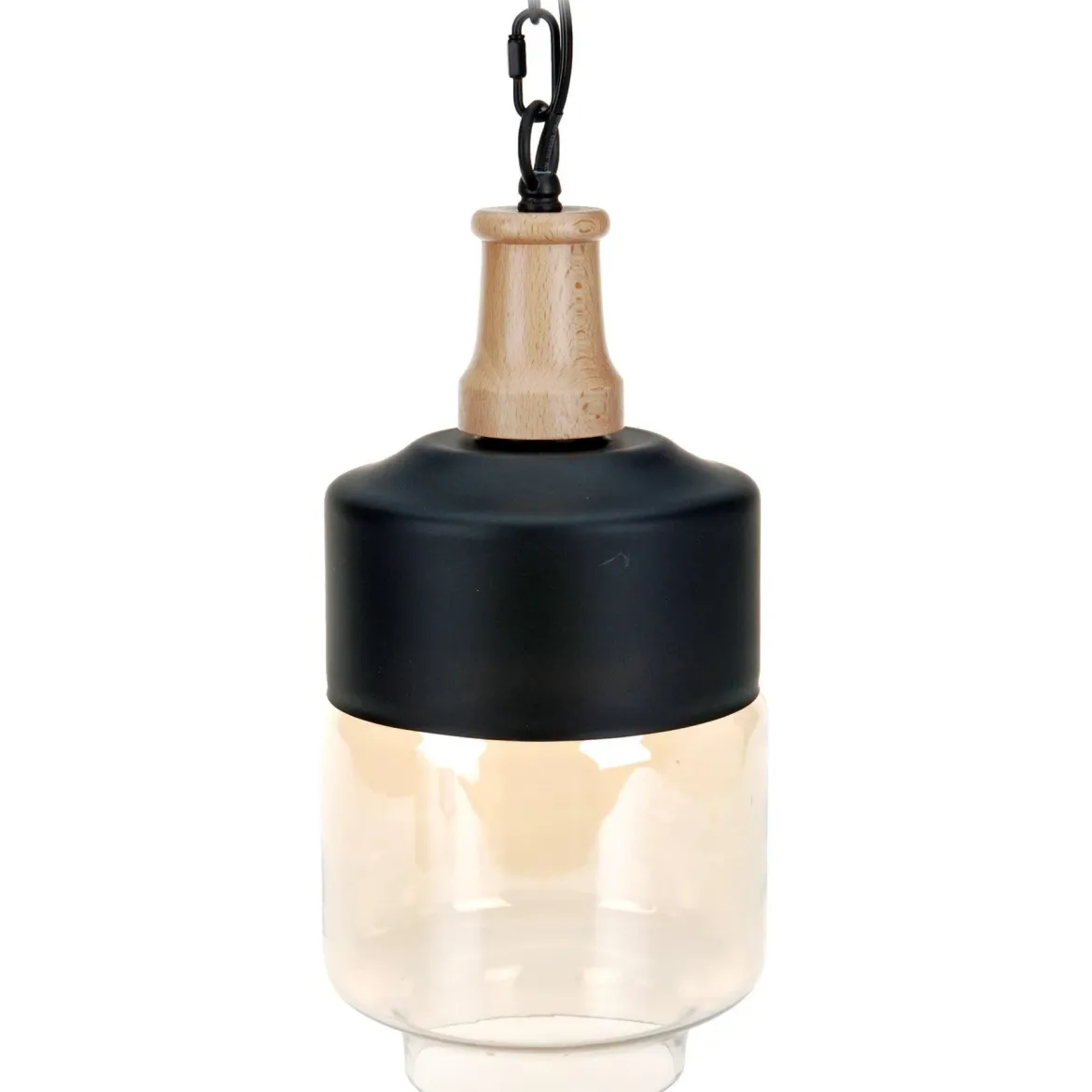 Nowoczesna lampa wisząca, 18 x 32 cm, szklana