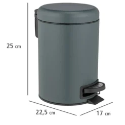 Nowoczesny kosz na śmieci do łazienki z pedałem, 3 l, WENKO