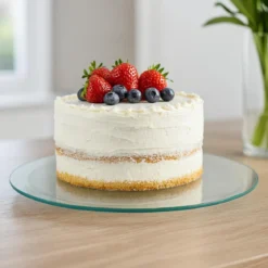Obrotowa szklana patera KESPER, Ø 35 cm