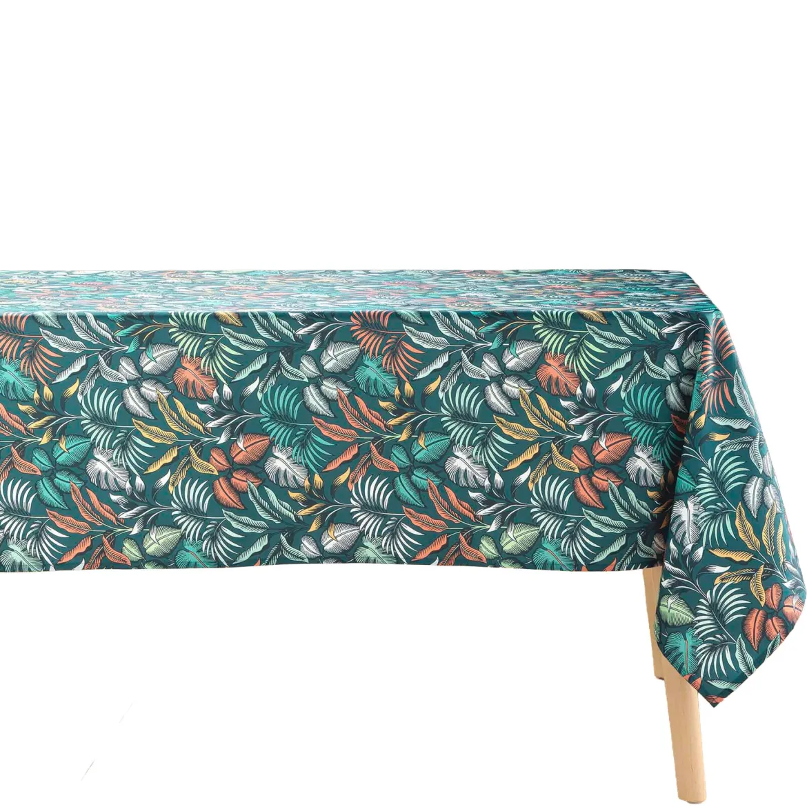 Obrus prostokątny STYLIS BLUE, 145 x 240 cm, niebieski z nadrukiem