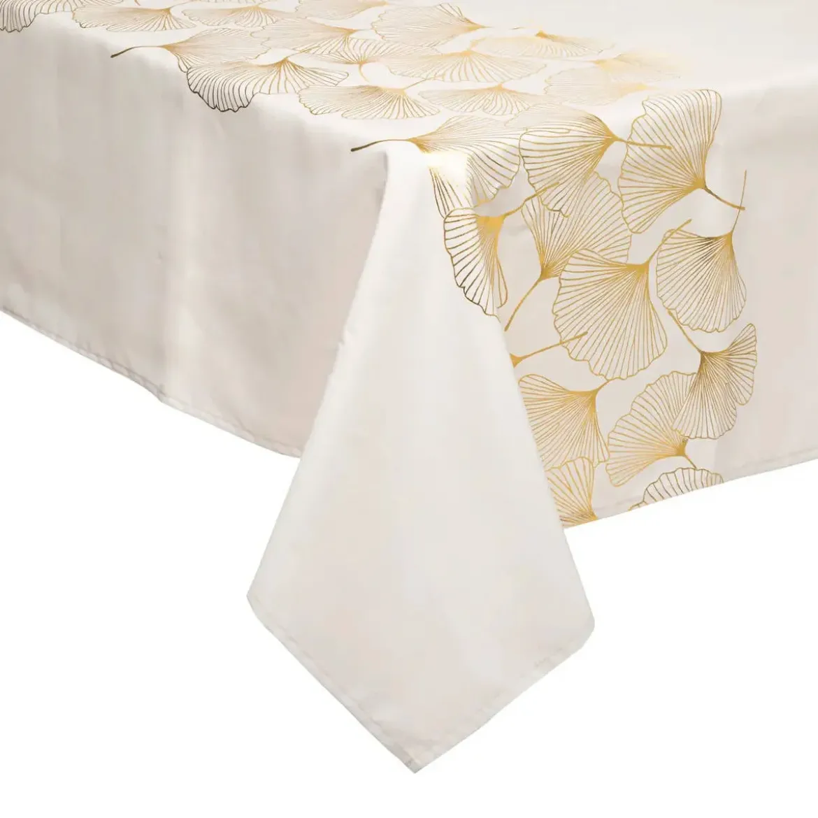 Obrus z wzorem miłorzębu GINKO, 140 x 240 cm