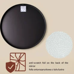 Okrągłe lustro ścienne LØOP, Ø 60 cm