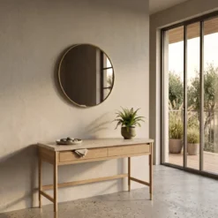 Okrągłe lustro ścienne LØOP, Ø 60 cm