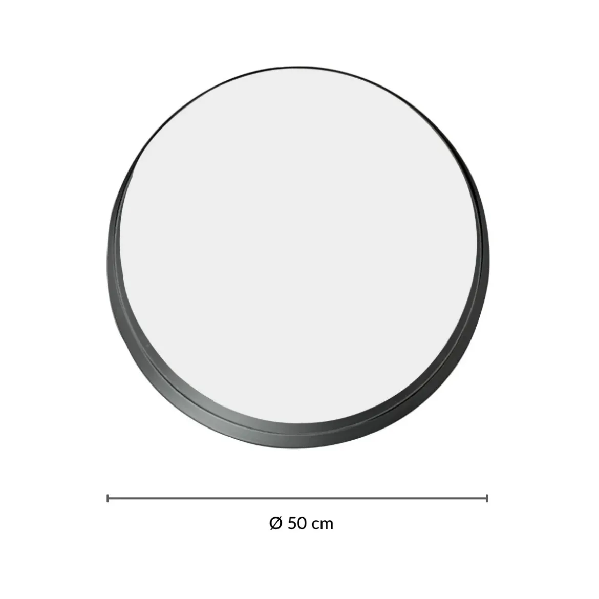 Okrągłe lustro ścienne SVEA, Ø 50 cm