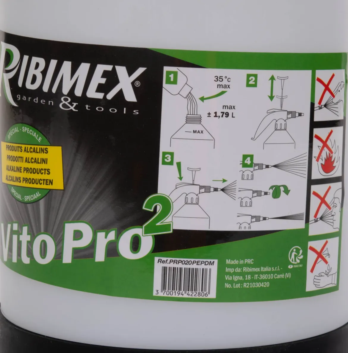 Opryskiwacz ręczny VITO PRO2 RIBIMEX, 2 l