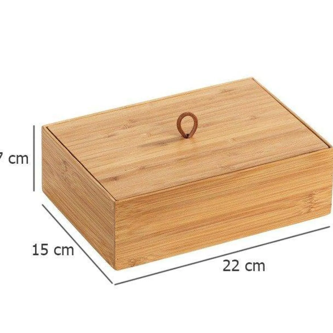 Organizer łazienkowy TERRA, bambus, 22 x 15 cm, WENKO
