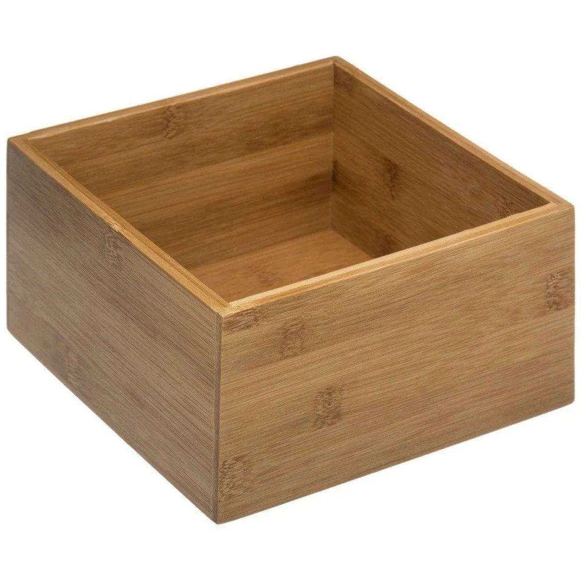 Organizer bambusowy na przybory kosmetyczne, 18 x 18 cm