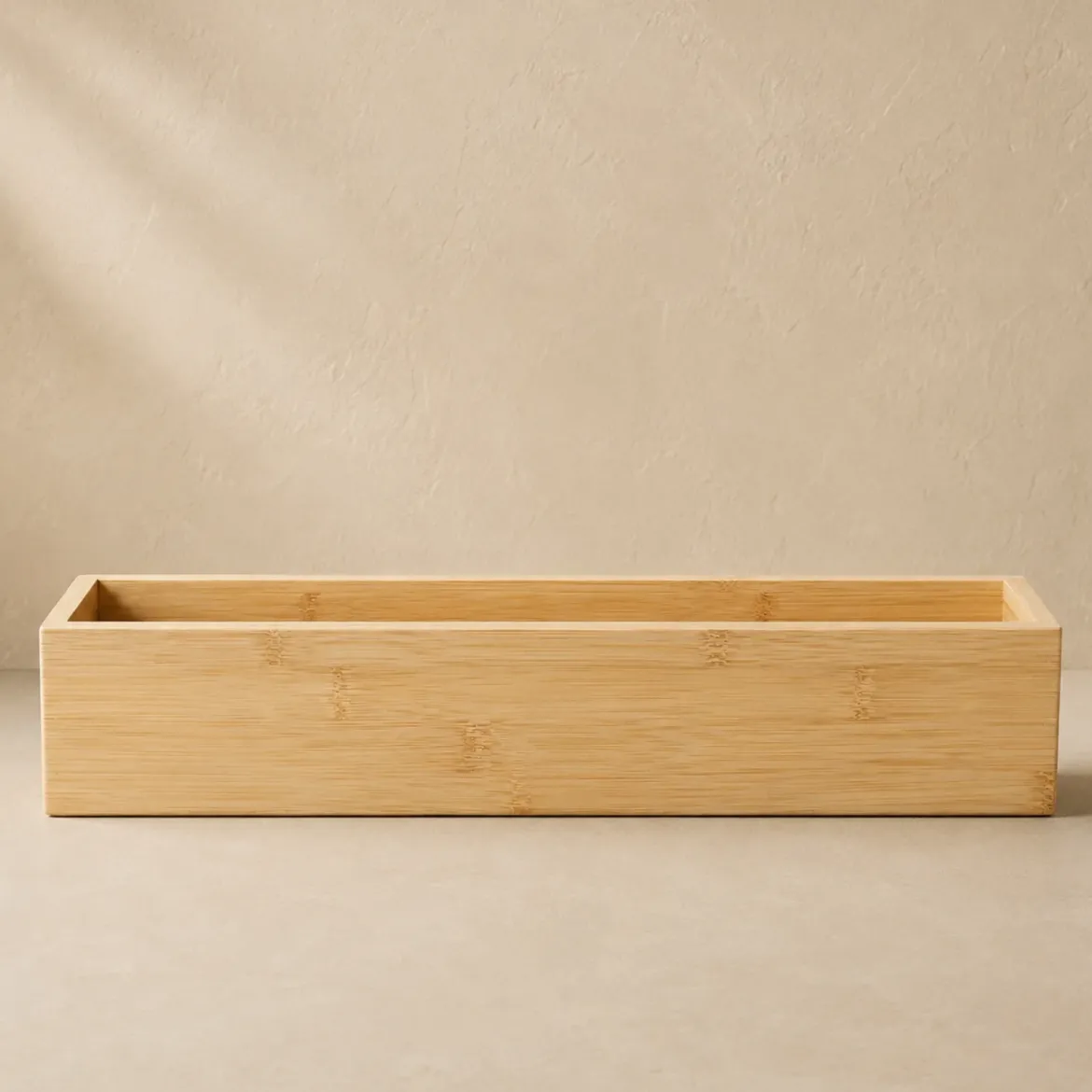 Organizer biurkowy bambusowy, 38 x 8 x 7 cm