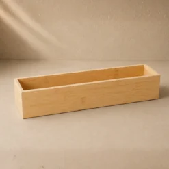 Organizer biurkowy bambusowy, 38 x 8 x 7 cm