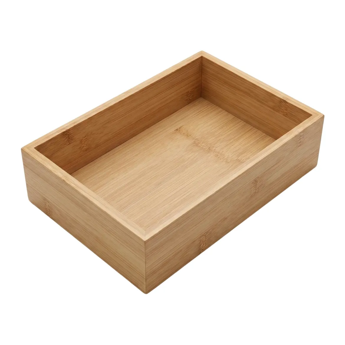 Organizer biurkowy bambusowy, 15 x 23 x 7 cm