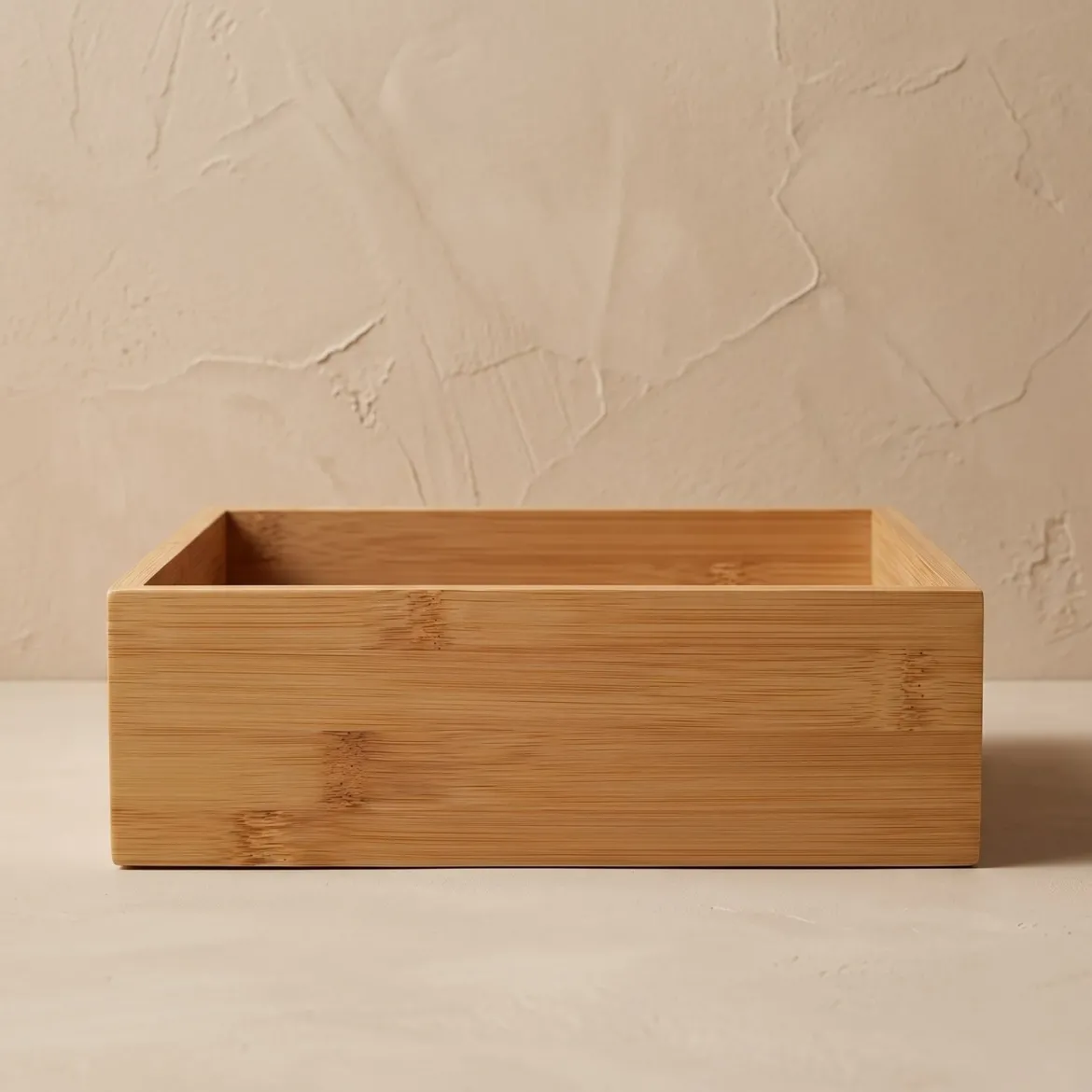 Organizer biurkowy bambusowy, 15 x 23 x 7 cm
