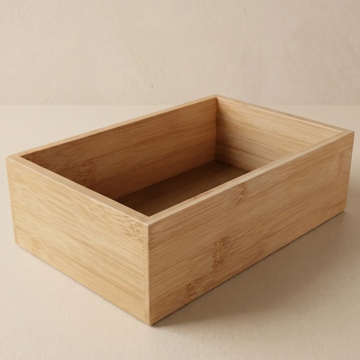 Organizer biurkowy bambusowy, 15 x 23 x 7 cm
