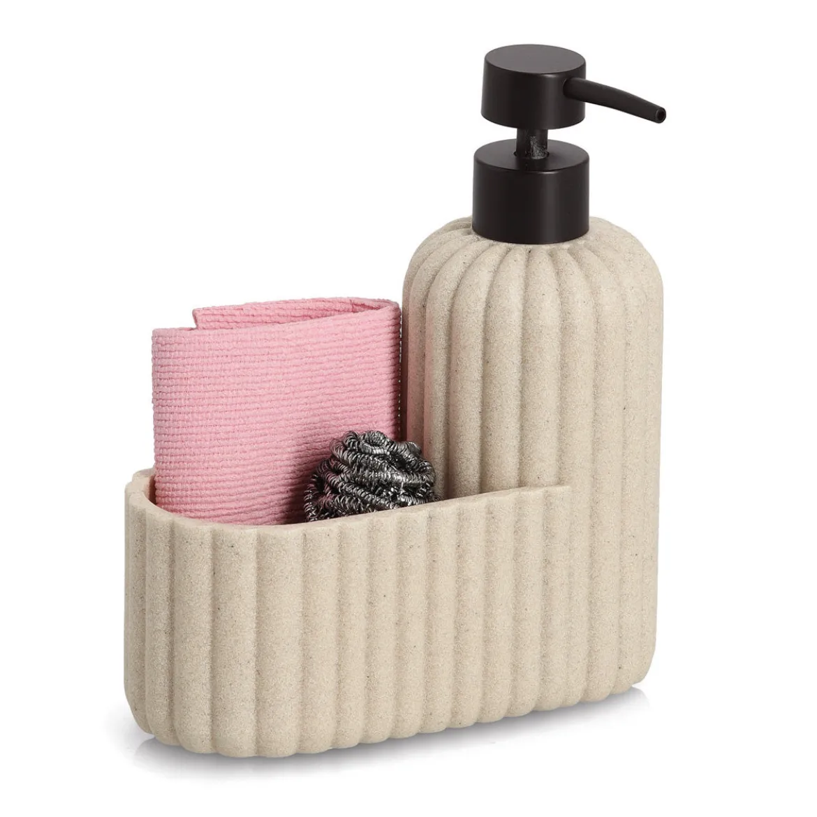 Organizer do zlewu ZELLER, dozownik do płynu 380 ml