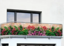 Osłona na balkon w kwiaty, 5 m x 85 cm