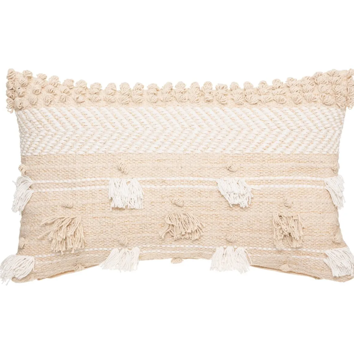 Ozdobna poduszka Cot Sand, bawełniana, boho, 30 x 50 cm