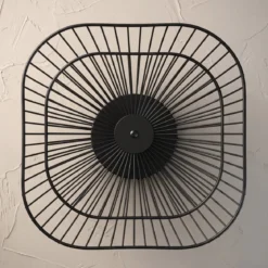 Patera na owoce dwupoziomowa metalowa, 29 x 29 x 24 cm