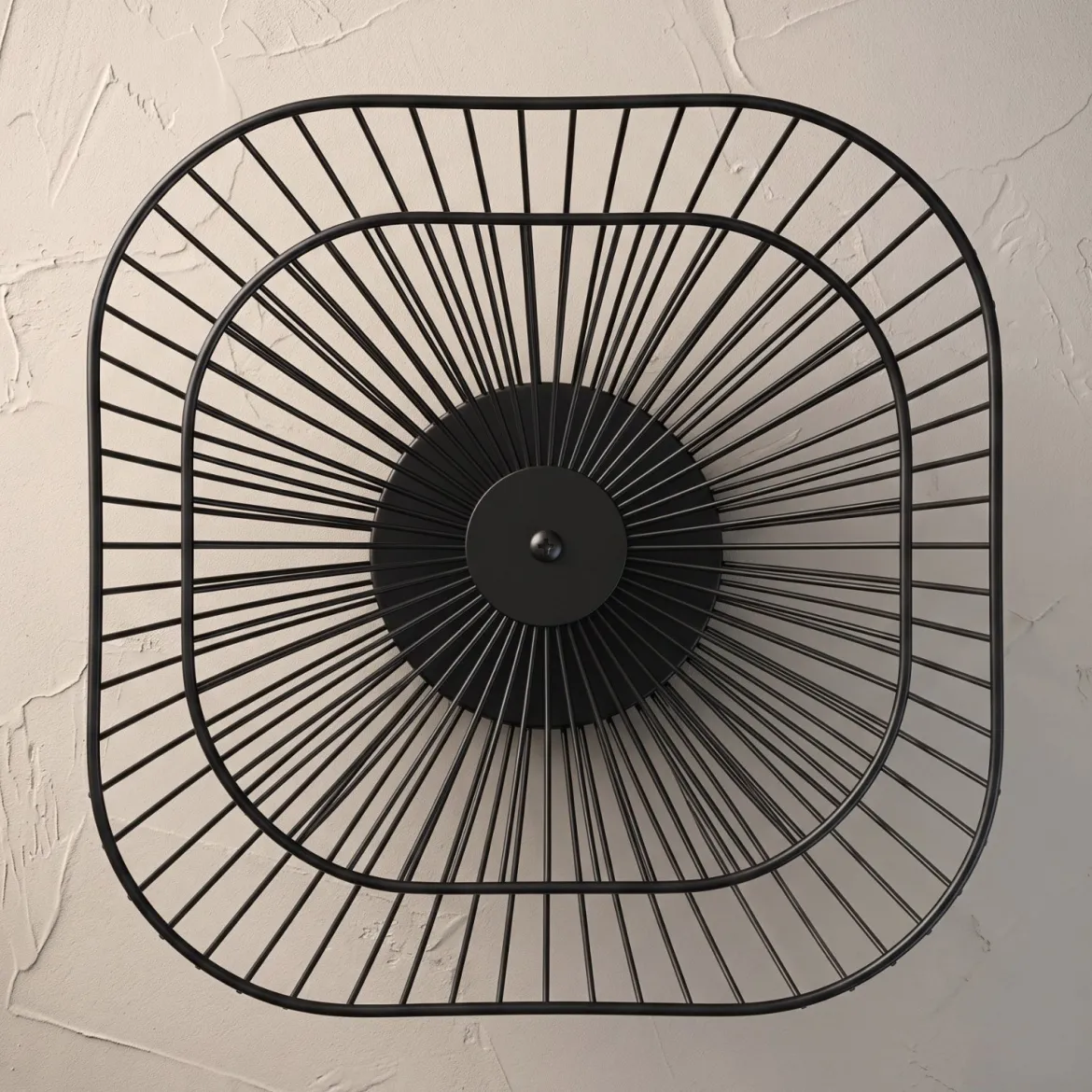 Patera na owoce dwupoziomowa metalowa, 29 x 29 x 24 cm