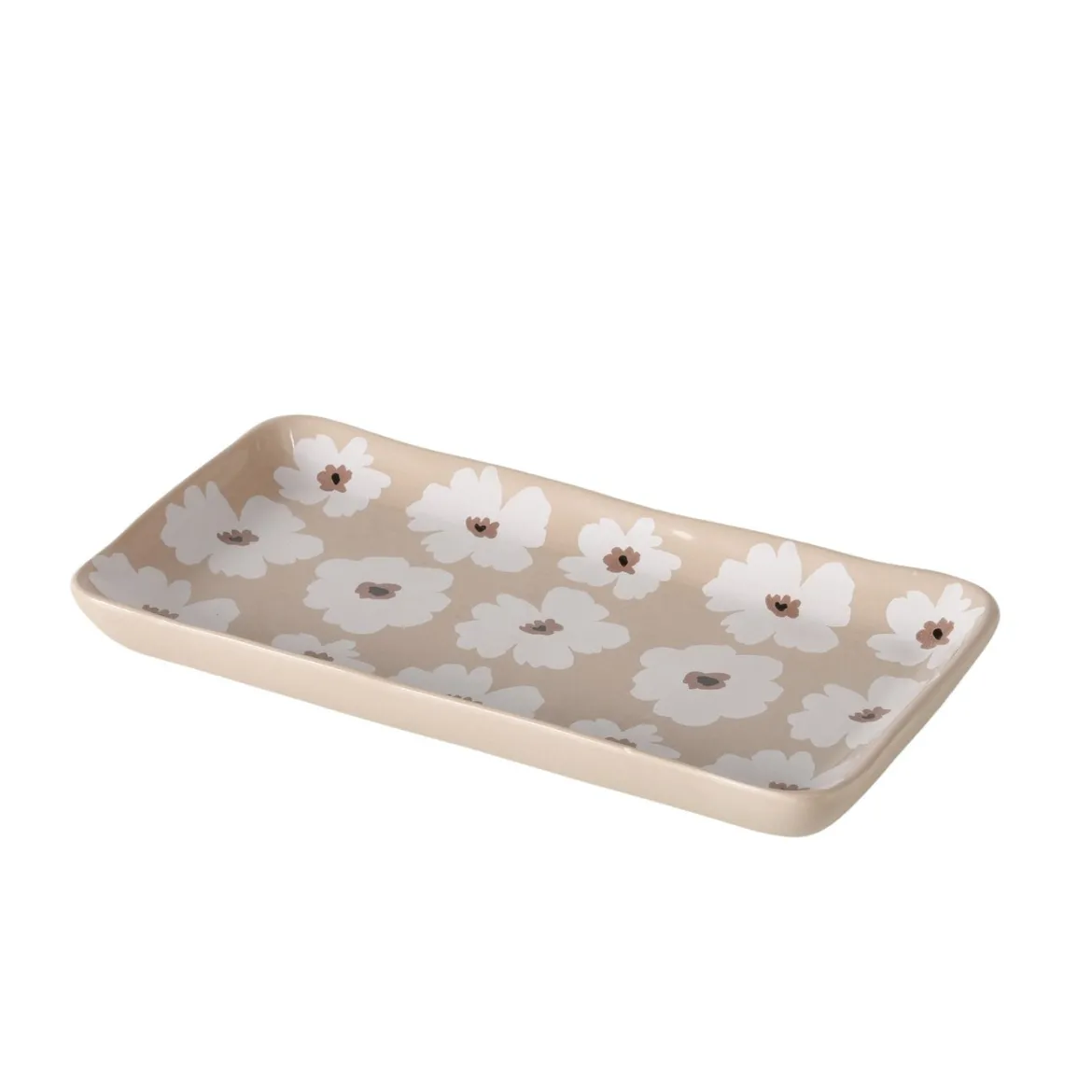 Patery ceramiczne w kwiaty, 13 - 15 cm, CANEA