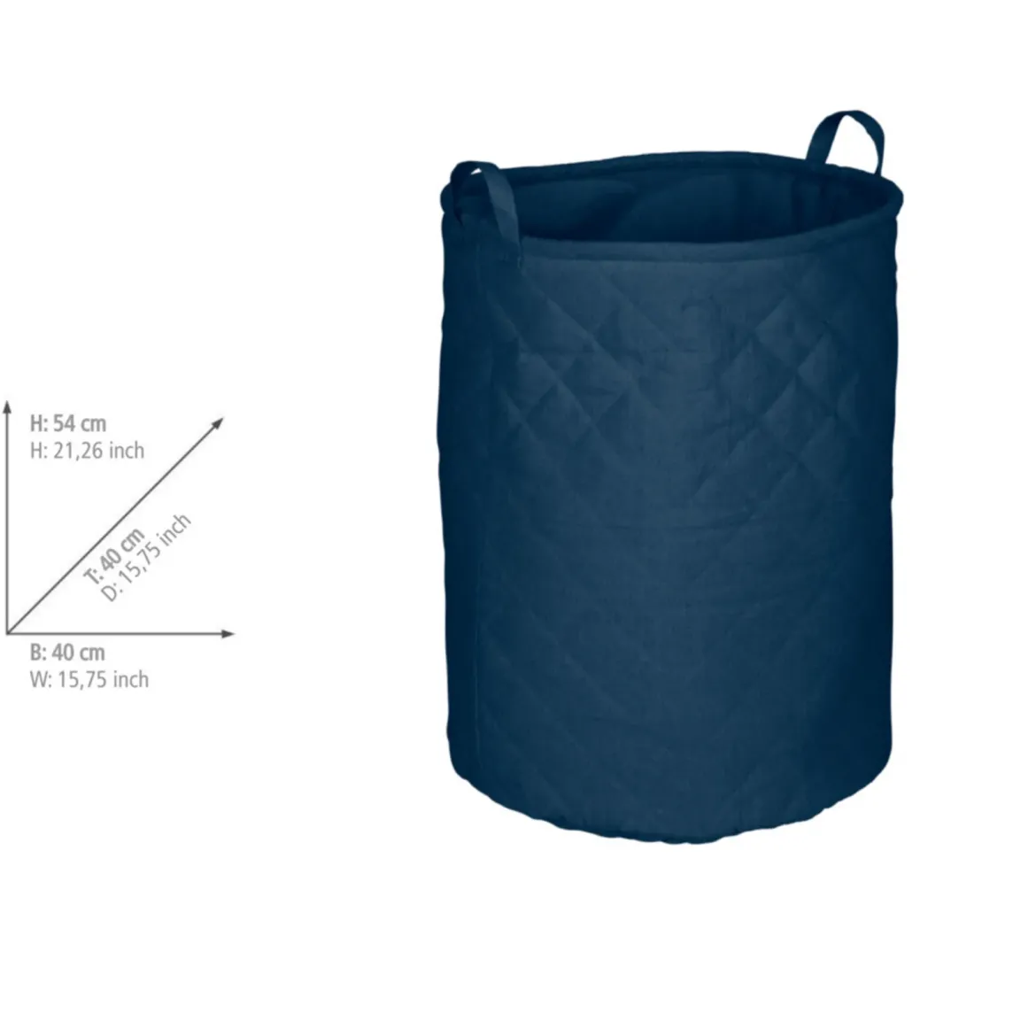 Pikowany kosz na pranie TOM TAILOR, 67 l