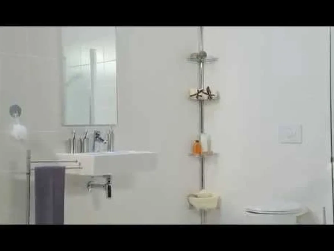 Półka łazienkowa narożna Premium Edge, 3 poziomy, lusterko, teleskopowa, WENKO