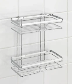 Półka łazienkowa PREMIUM pod prysznic, 2 poziomy - stal nierdzewna, WENKO