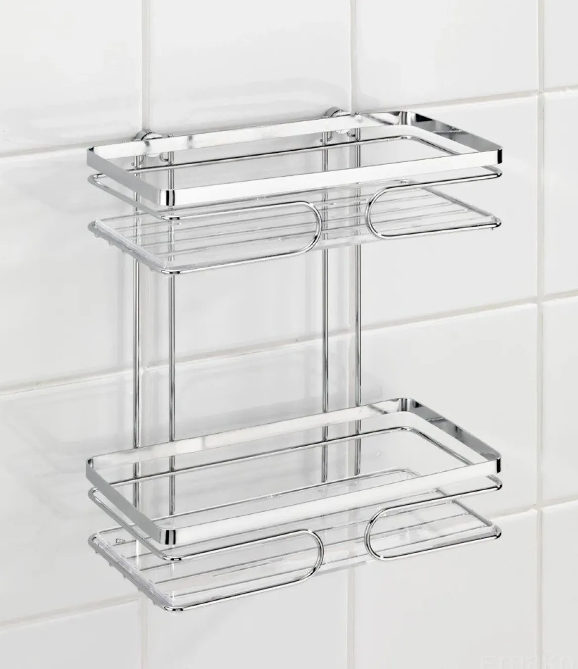 Półka łazienkowa PREMIUM pod prysznic, 2 poziomy - stal nierdzewna, WENKO