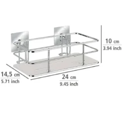 Półka łazienkowa QUADRO, Turbo - Loc, WENKO