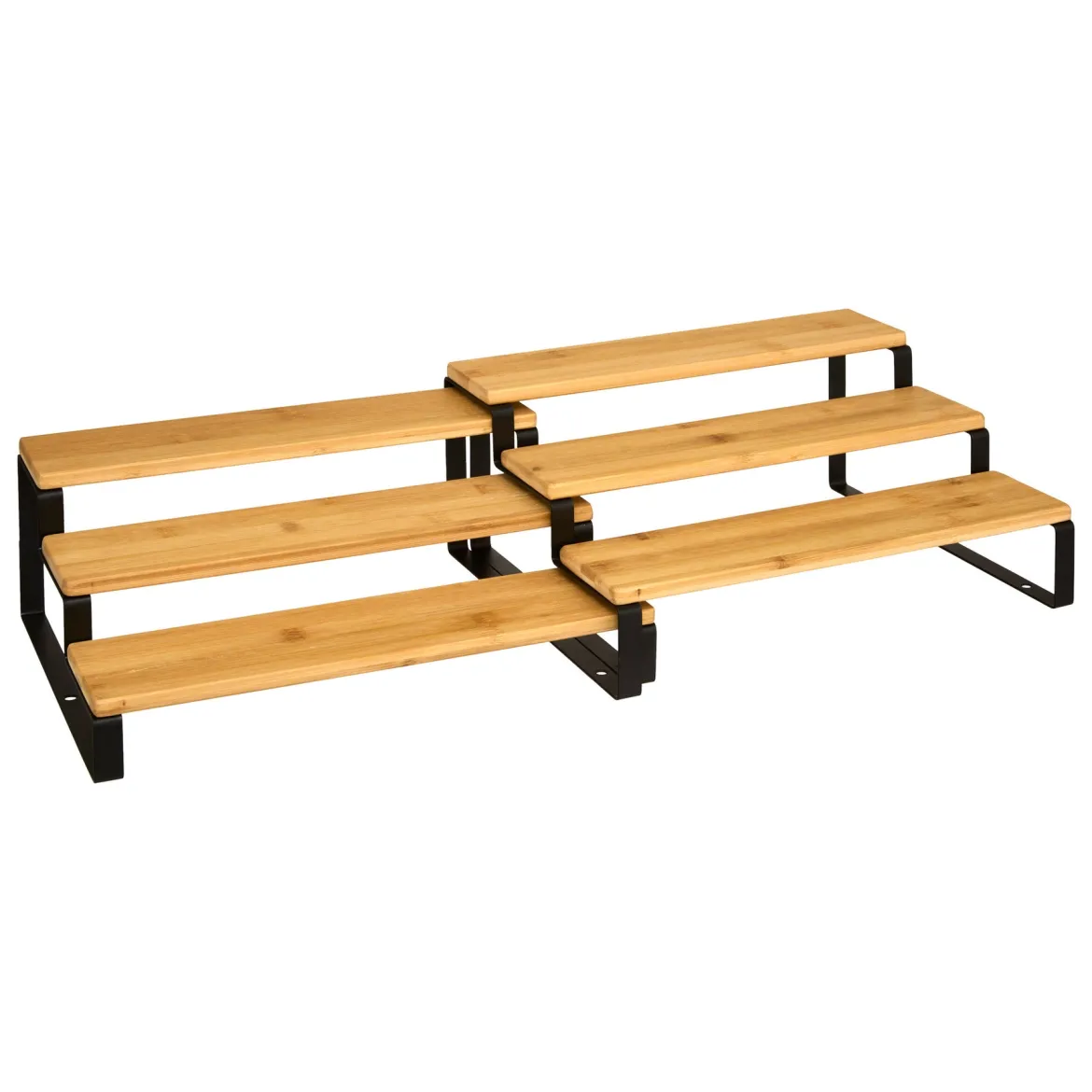 Półka na blat kuchenny 2w1 ORDERA, długość od 32 do 64 cm