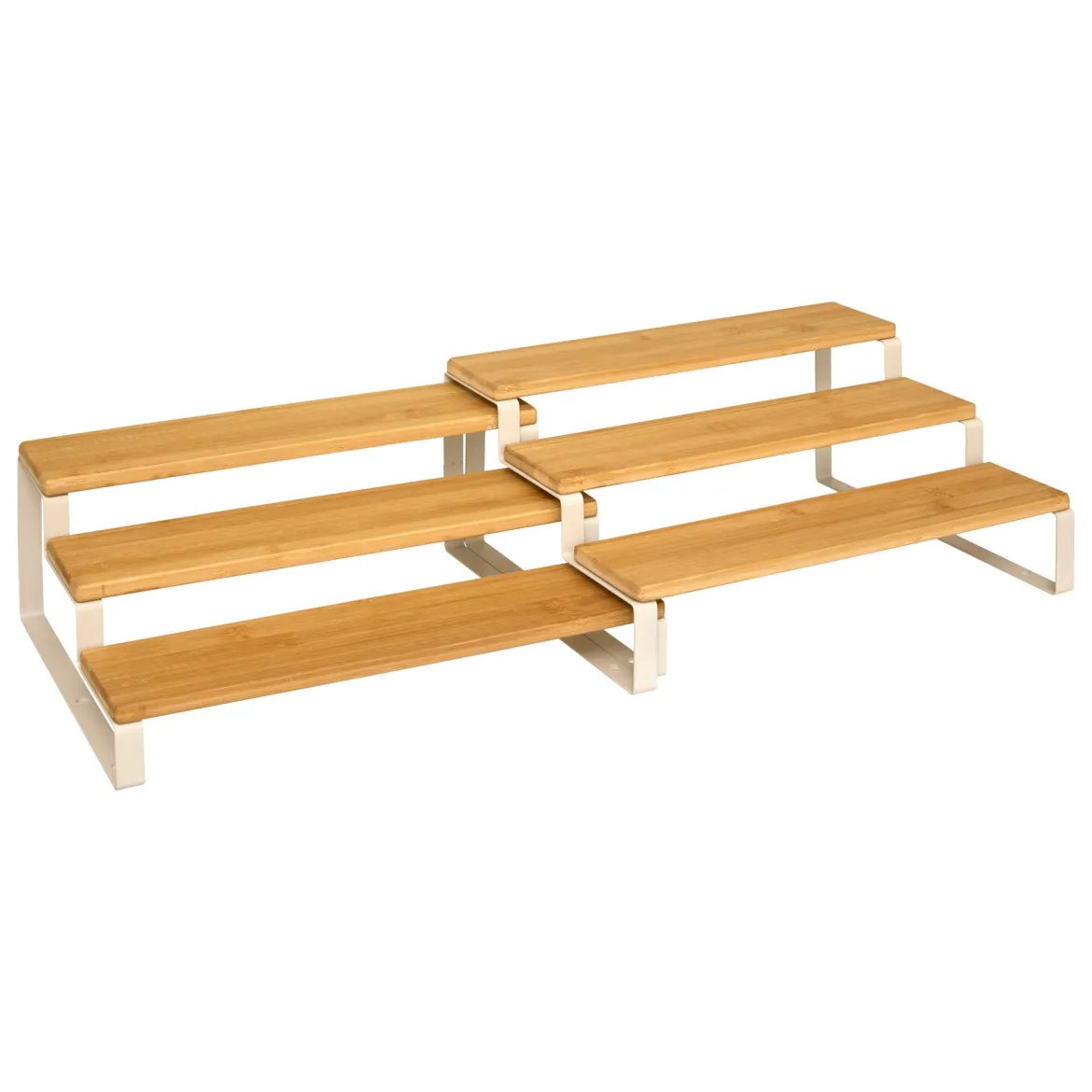 Półka na blat kuchenny 2w1 ORDERA, długość od 32 do 64 cm