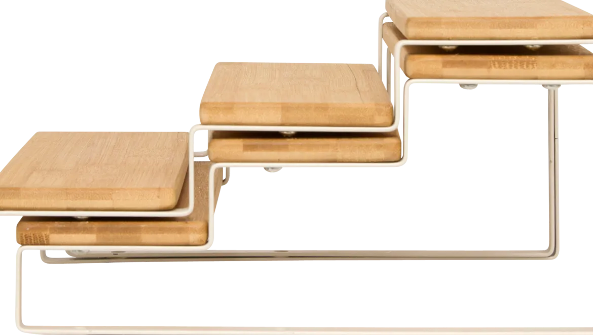 Półka na blat kuchenny 2w1 ORDERA, długość od 32 do 64 cm