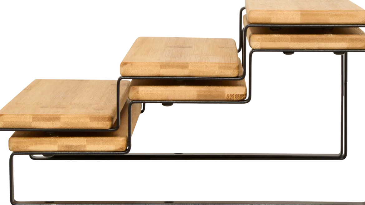 Półka na blat kuchenny 2w1 ORDERA, długość od 32 do 64 cm