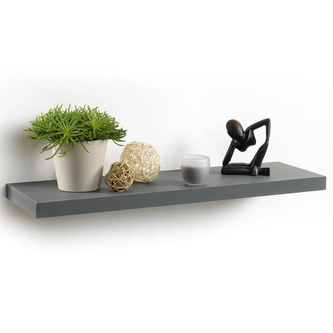 Półka wisząca na ścianę z MDF, dł. 75 cm