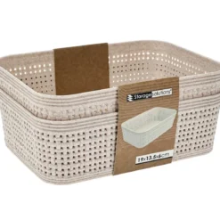 Plastikowe koszyki do organizacji, 19 x 13,5 x 6 cm, 2 szt.