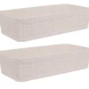 Plastikowe koszyki do organizacji, 25 x 13,5 x 6 cm, 2 szt.