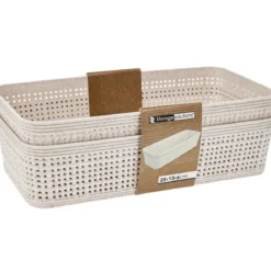 Plastikowe koszyki do organizacji, 25 x 13,5 x 6 cm, 2 szt.