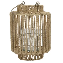 Pleciony lampion z uchwytem, 19 x 25 cm