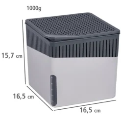 Pochłaniacz wilgoci, osuszacz adsorpcyjny + wkład 1 kg, elegancki osuszacz do pomieszczeń, WENKO