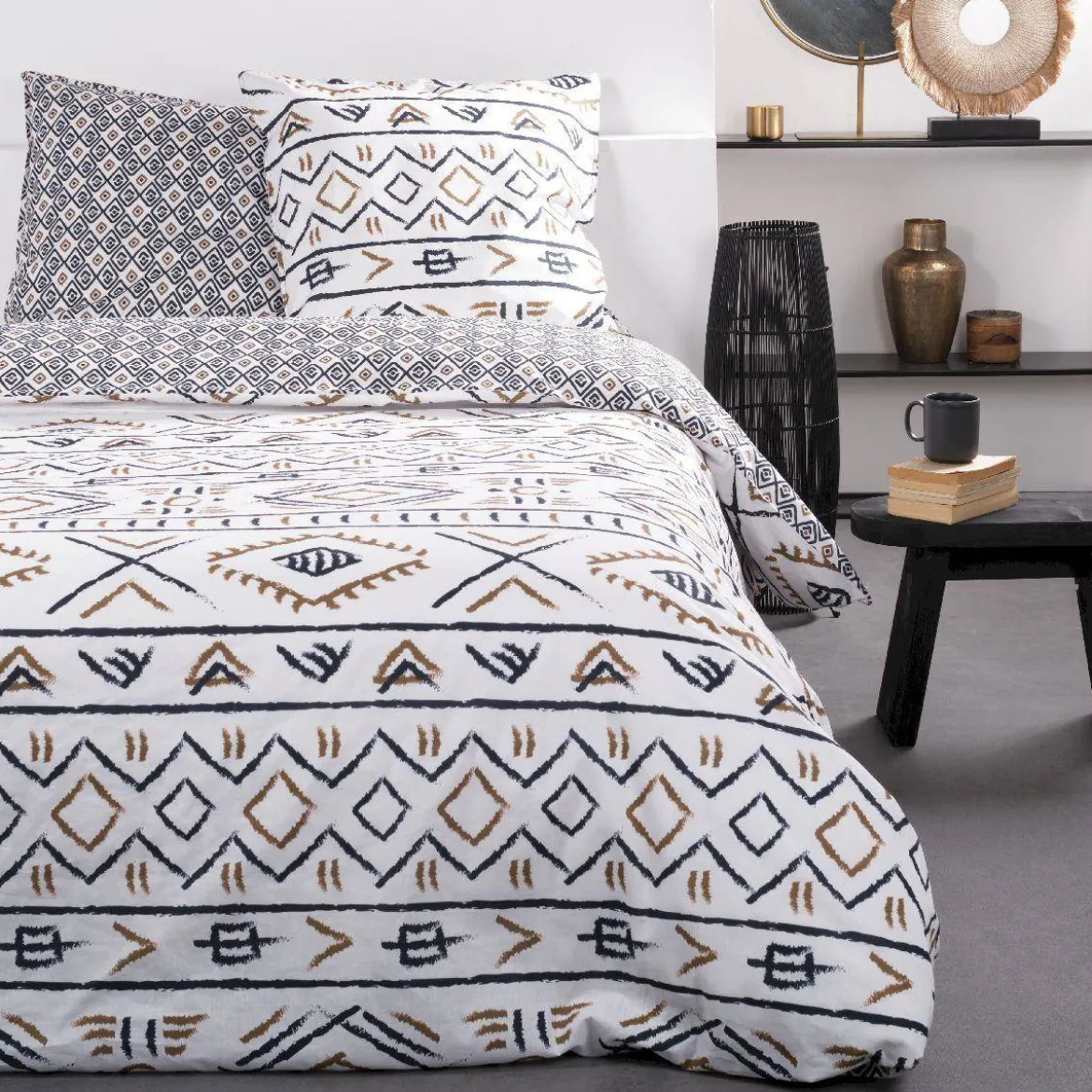 Pościel bawełniana Deco Pattern, dwustronna, 220 x 240 cm