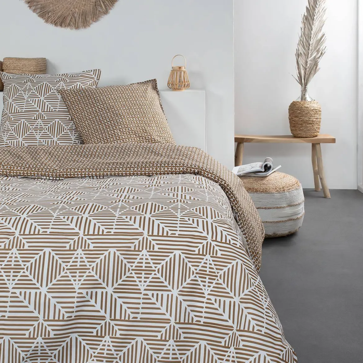 Pościel bawełniana Deco Pattern, dwustronna, 220 x 240 cm