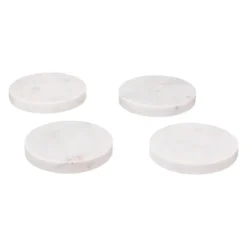 Podkładki pod kubki MARBLE, Ø 10 cm, 4 sztuki
