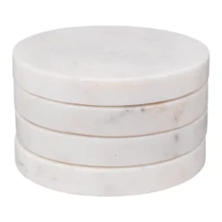 Podkładki pod kubki MARBLE, Ø 10 cm, 4 sztuki
