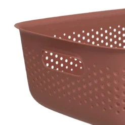 Pojemnik ażurowy SIENNE, plastik, z uchwytami, 10 l