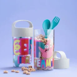 Pojemnik/bidon 500 ml ze sztućcami Buddy Snack SpongeBob, KOZIOL